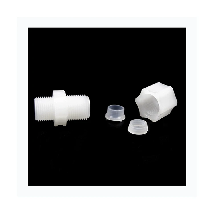 Ra1.6 Pipe Fitting PVDF External teeth direct to the head PVDF male connectors