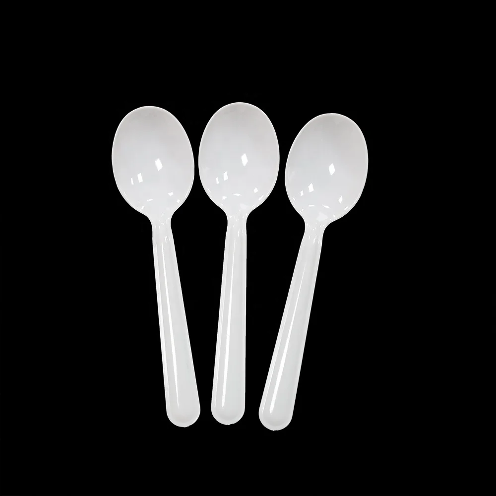 Цветная пластиковая ложка с длинной ручкой для десерта молочный чай пищевой материал одноразовые ложки мороженого