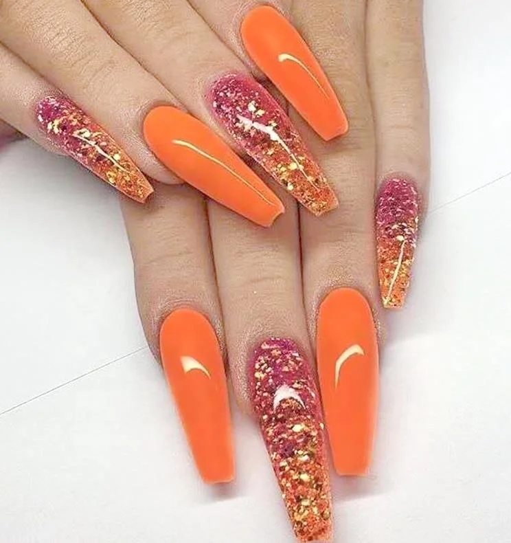 Hand-made Ballet High Quality Nail Design Long Press On False Nails Full Cover