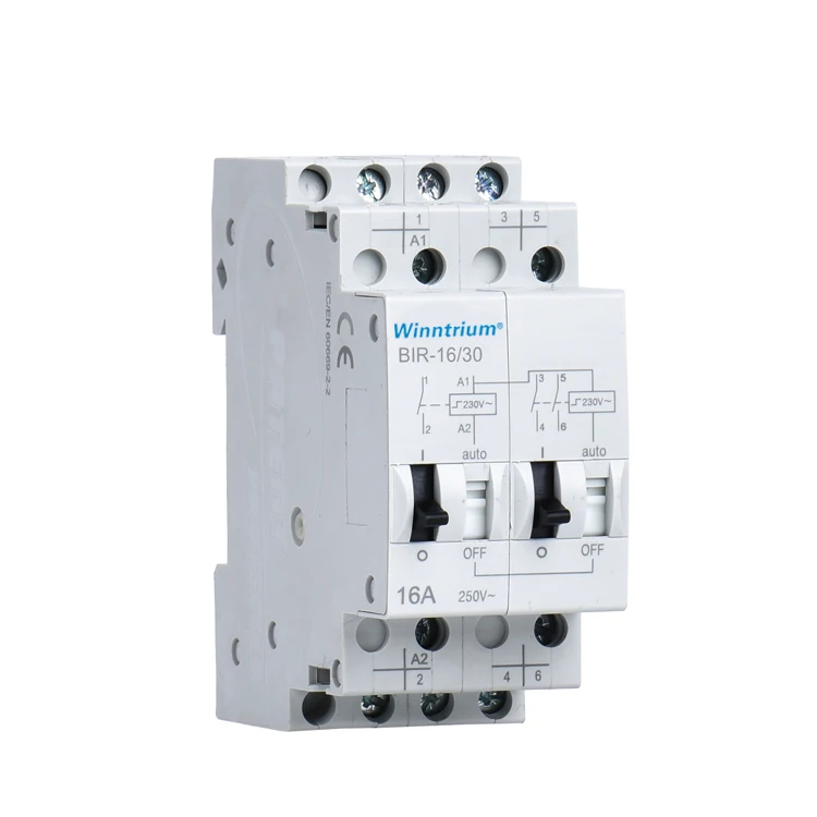 
home hotel use modular din rail relay 16A AC 230V /DC 110V electronic latchting impulse relay auto household pulse step relays 