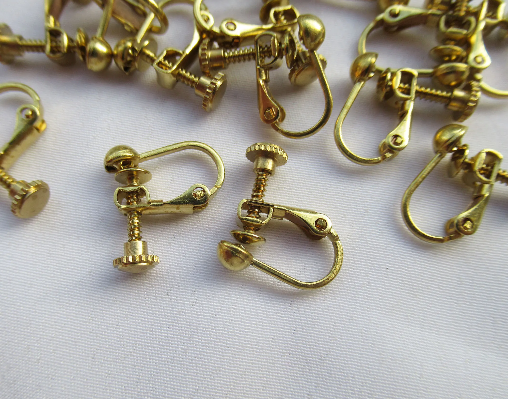 Clip-On Earring Converters Non Pierced Earrings Parts DIY Ear Jewelry Gift