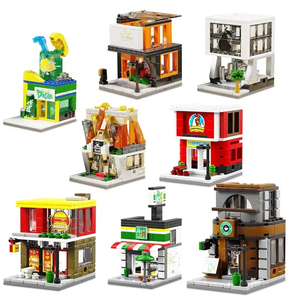 Sembo Blocks 601506-22 Educational Assembling MINI Shop Street View Series Model Kit Plastic Building Bricks Children Toys Gift