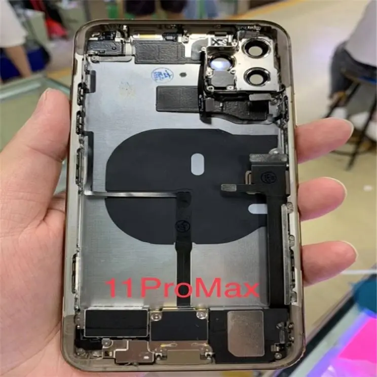 Оригинальная Задняя стеклянная крышка для iPhone 11 задняя Iphone Pro Max замены корпуса с большим