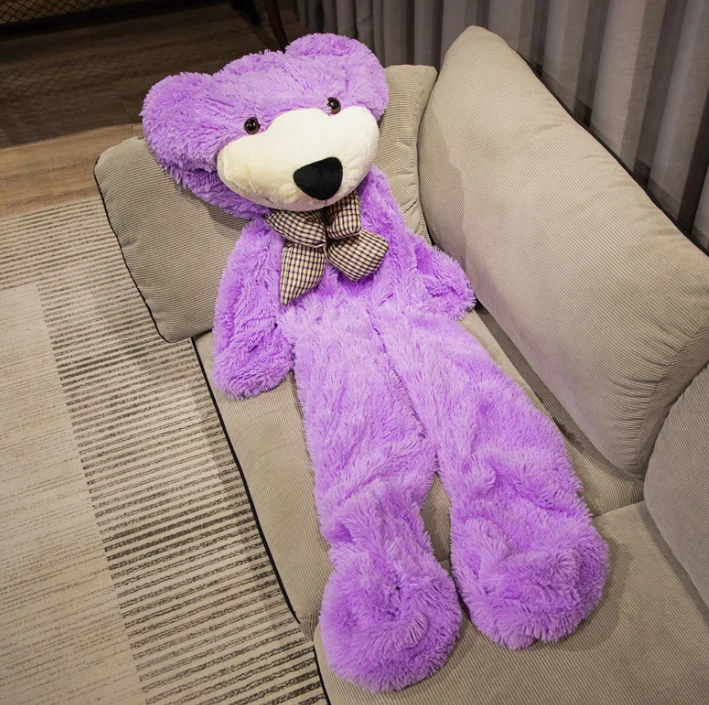 Wholesale Giant 60-200cm Unstuffed Bear Skin Plush Toy Big Size Brown Teddy Bear Skin Stuffed Animal Bear Plush without Cotton