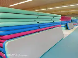 Arts gym mats boxing PVC drop stitch fabric floor exercise mat fitness folding floor gym floor rolling mat