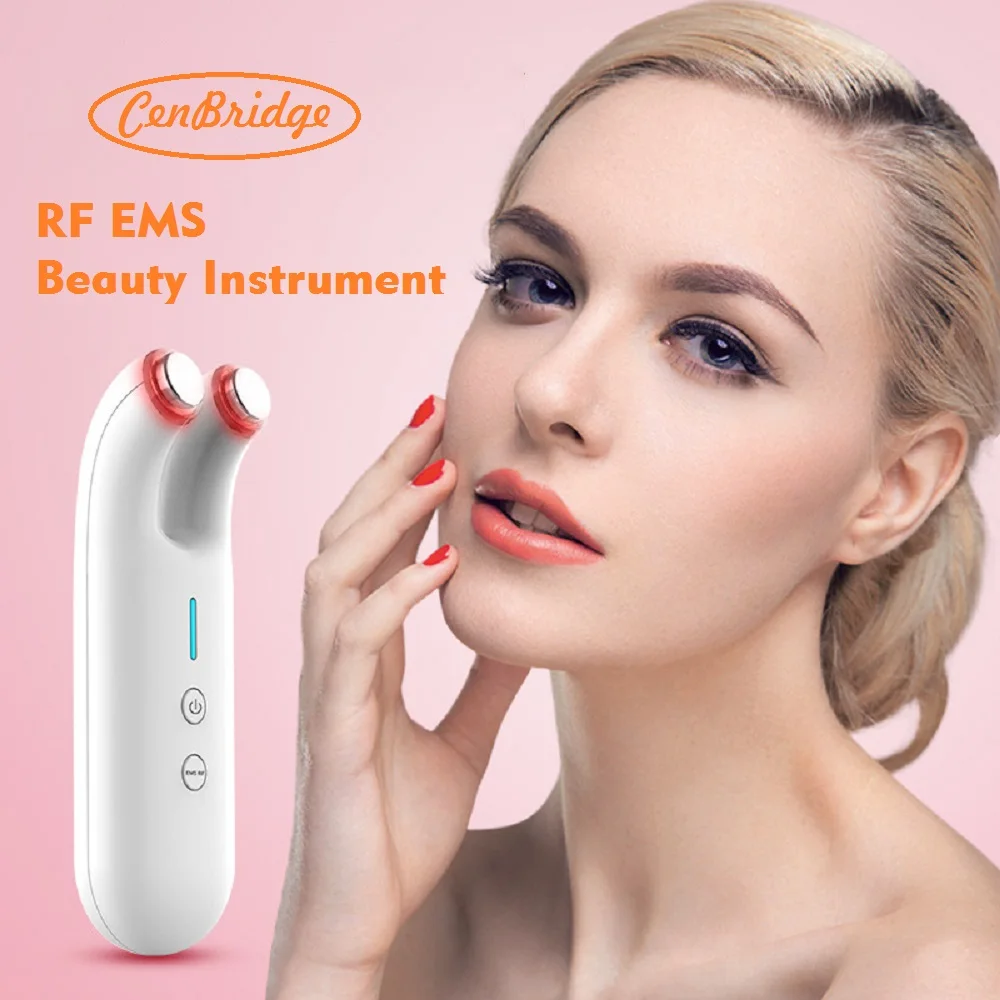 best cbd skin care gift set home use deep cleansing mini portable RF EMS beauty instrument