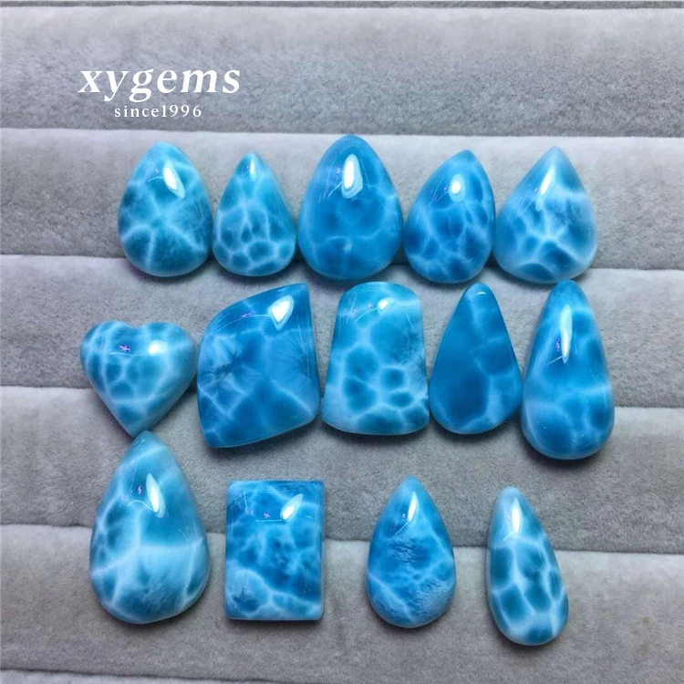 Wholesale price Multi Shapes AAA quality natural larimar cabochon