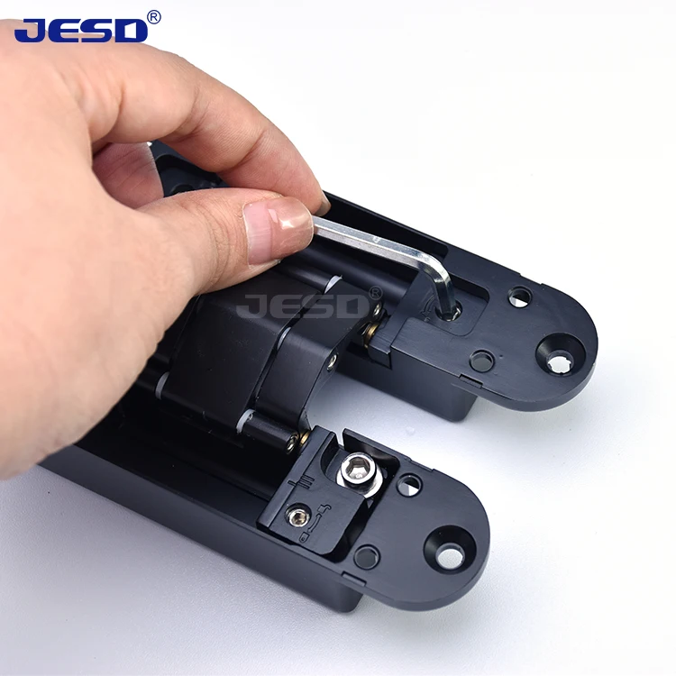 JESD Multi-function Concealed Hidden Door Hinge Easy Installation H Shape Folding 3D Adjustable For Furniture Wooden Door