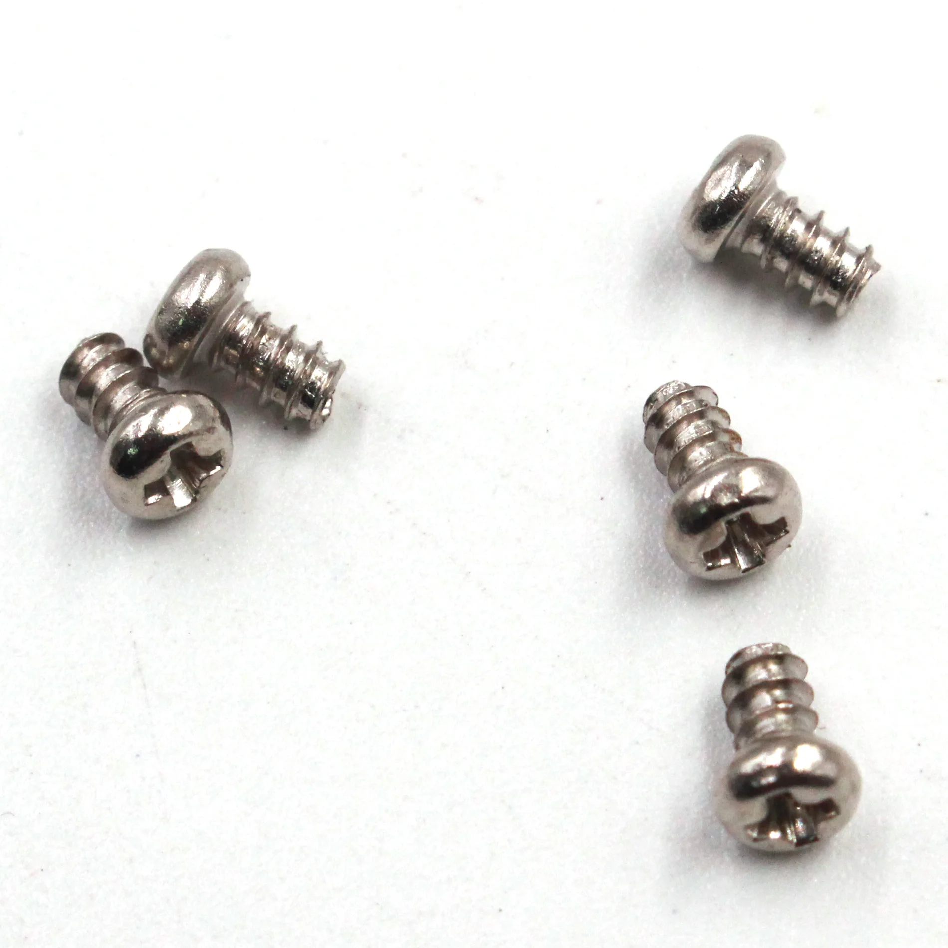 Carbon Steel Nickle PB Cross round/pan head Self Tapping Flat Tail Screw Micro plastic toy electronic screw
