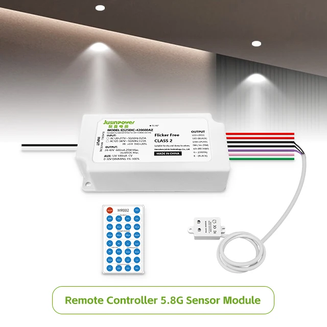 60W 600-1500mA Dim to Off Small size 0-10V Dimmer control LED drivers for NFC programming