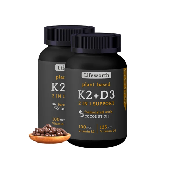 LIFEWORTH Халяль Витамин k2 mk7 d3 5000 iu softgel