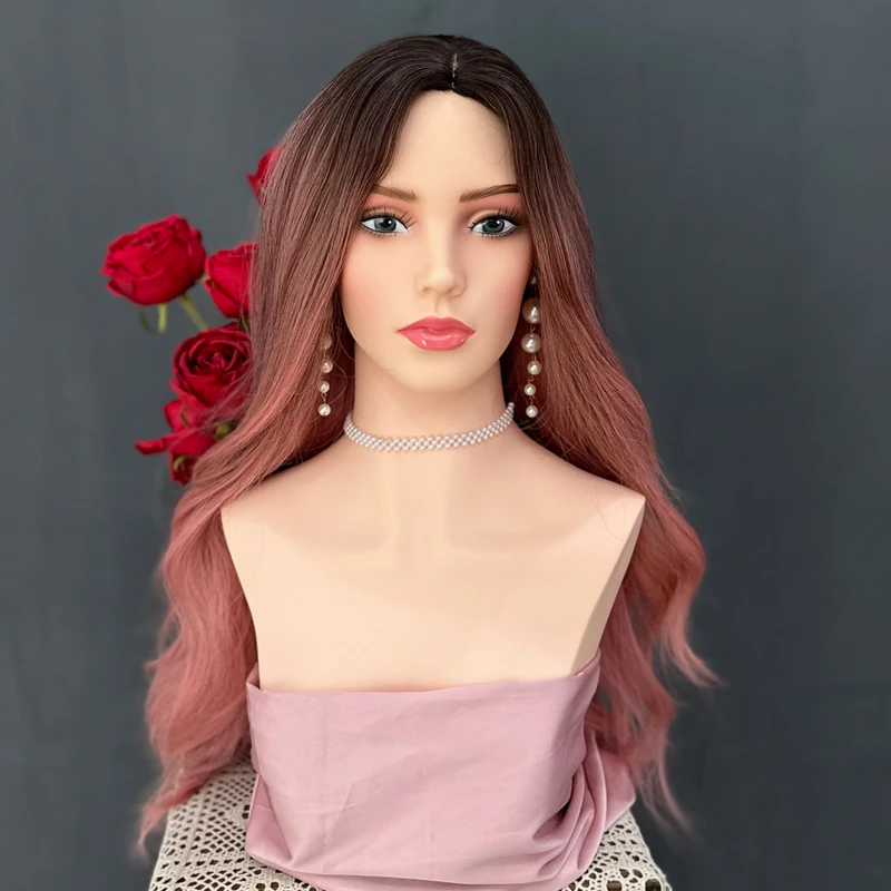 Realistic Wig Head Mannequin Wholesale Luxury Movable Head Mannequin With Makeup Realistic Female Mannequin Head For Hat Show