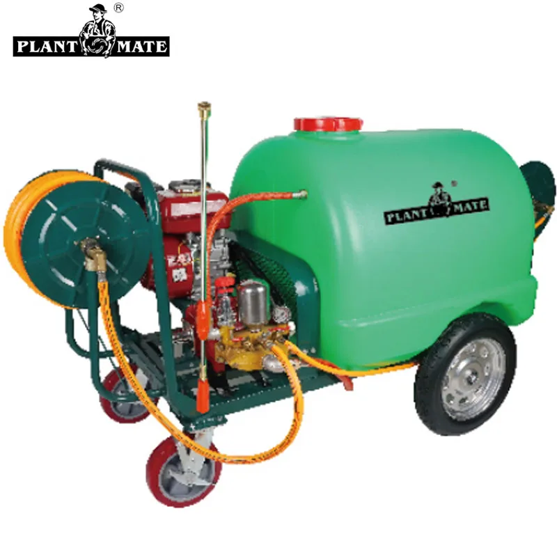 300L 170f/7.5hp/4.5kw Gasoline Engine Agricultural Spray Petrol Power Machine Trolley Orchard Power Sprayer With 4 Wheels