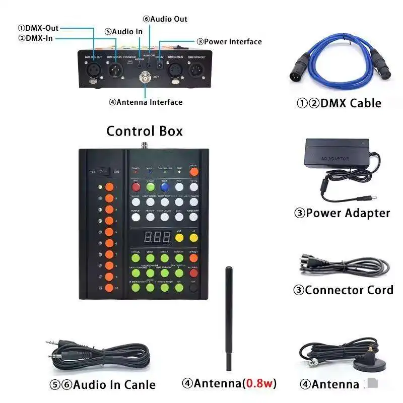 Luminous bracelet led flashing bracelet remote controlled LED light bracelet