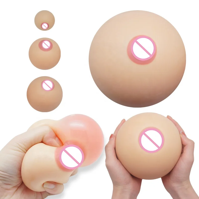 Soft Rubber Breast Boob Anti Stress Ball Big Boobs Toys Stress Relief Ball Party Novelty Gift for Men