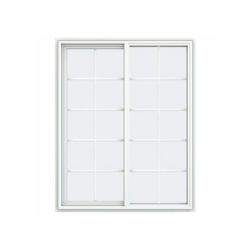 New design modern popular pvc window upvc sliding windows white square tempered glass PVC slide window