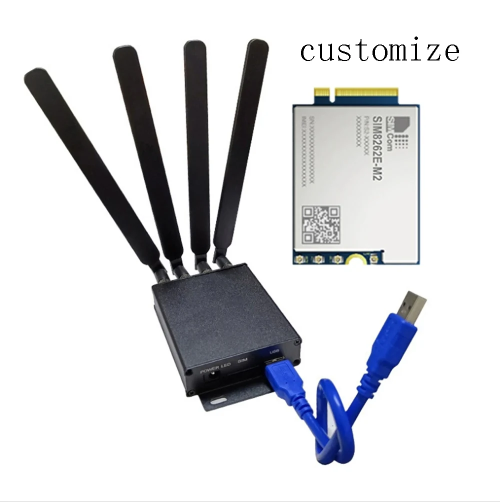 4G 5G module Internet Modem with enclosure M.2 to USB3.0 5G development board SIM8262E-M2