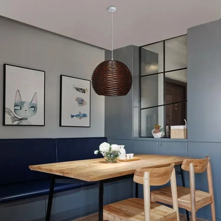 
plastic weaving pendant lamp 