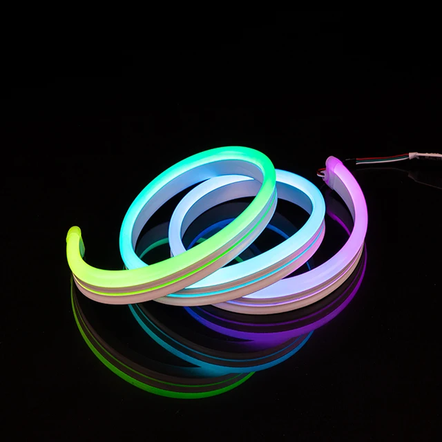 OEM Custom LED Flex Neon Sign WS2811 Digital Color Led Strips Flexible Neon Flex Rope Tube