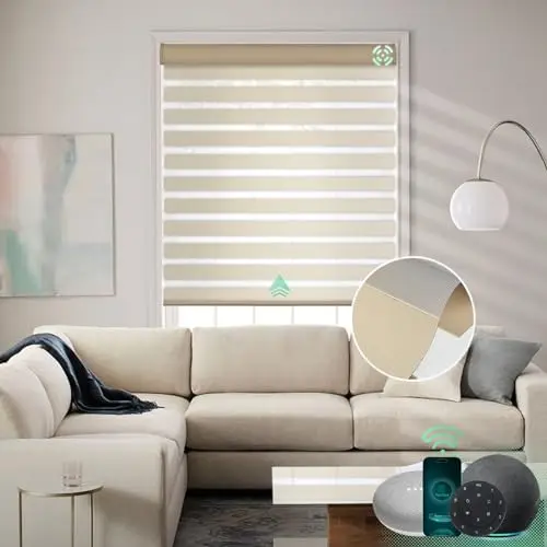 Smart Wifi Alexa Tuya Customized Xirui Motorized Remote Controlled Blinds Shades Electric Zebra Blinds