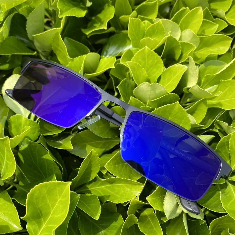 2023 metallic half frame rectangle unisex eye glasses for women photogray anti UV400 lunette photochromic anti refflet original