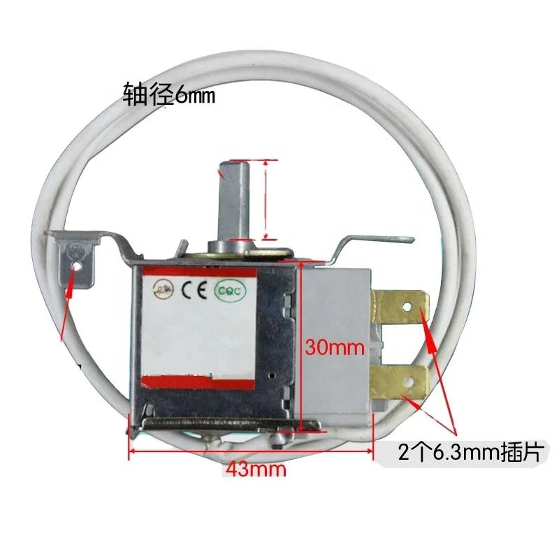 Two-side installation Two-pin Freezer temperature control Refrigerator WPF31R Thermostat