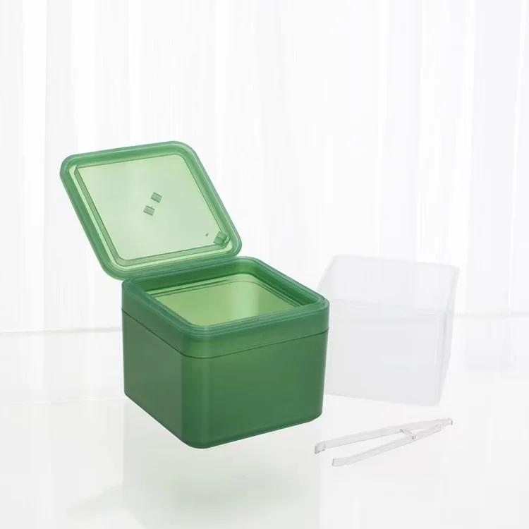 New design 300g facial mask square plastic jar Flip top cap square jar 250ml plastic face cream jars