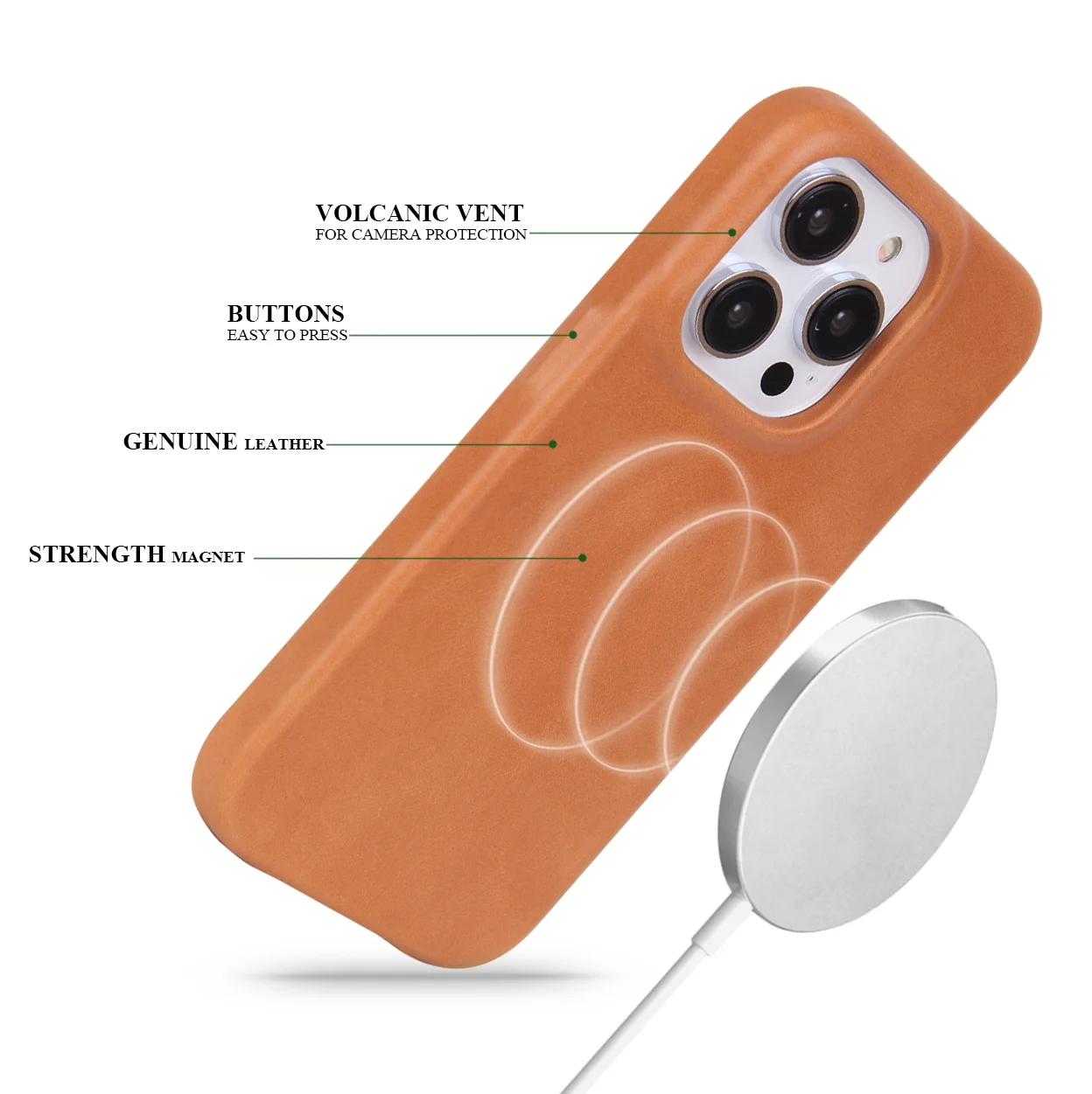 Luxury Genuine Leather Case for iPhone 14 leather Cases for iPhone 11 \ 12\13\14