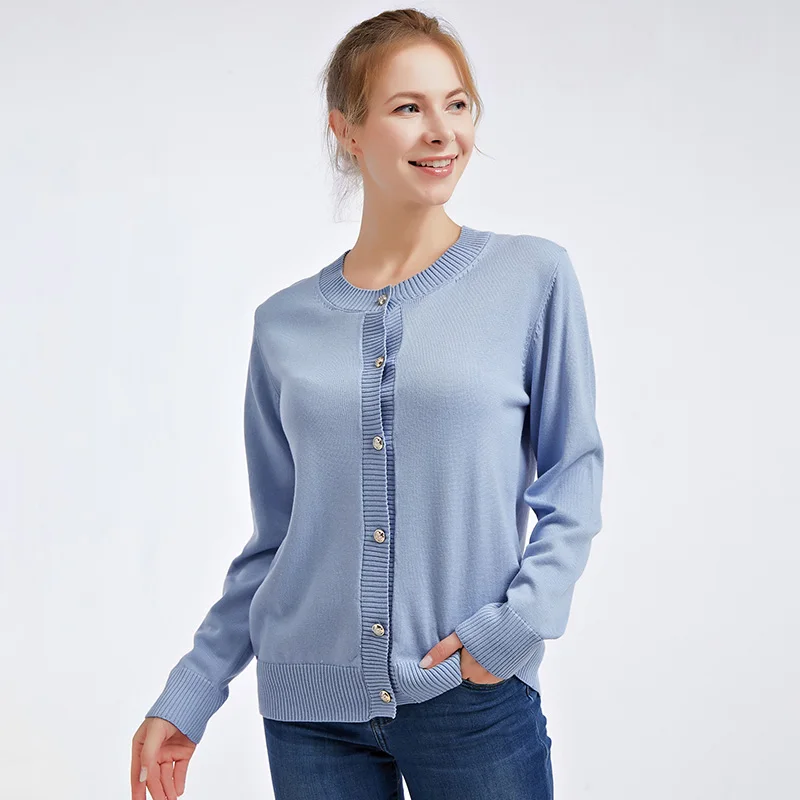 Новый дизайнерский осенний вязаный свитер с длинным рукавом для девочек, кардиган, пальто, тонкий удобный женский кардиган на заказ, свитер