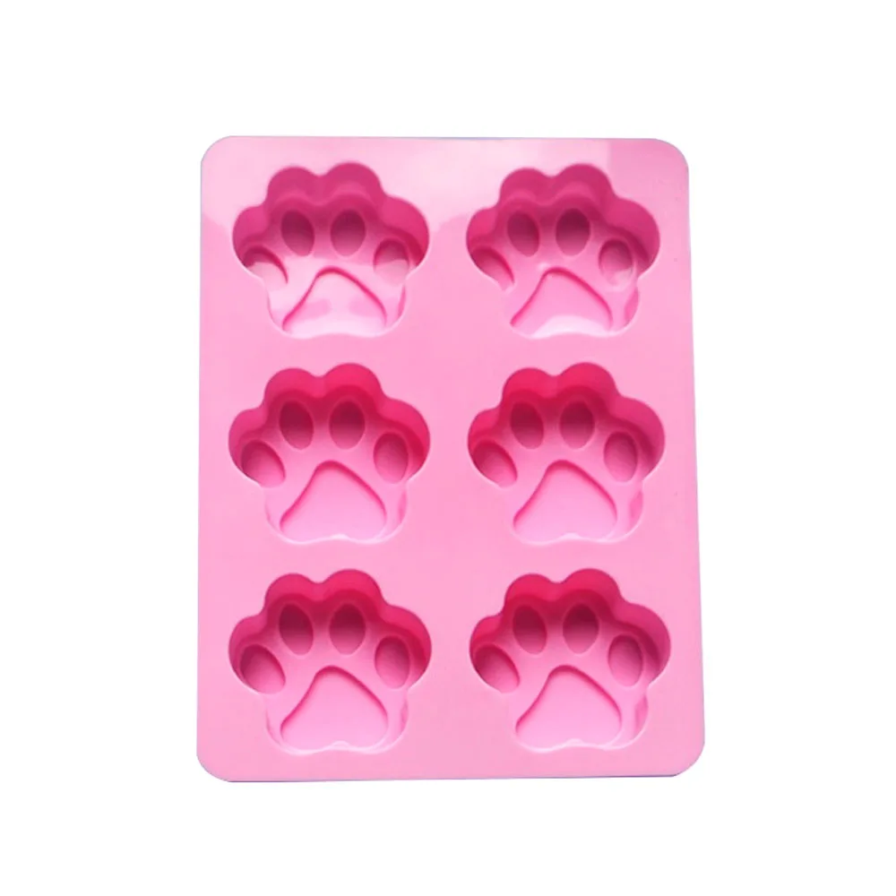 Dog footprint cat paw silicone mould for baking