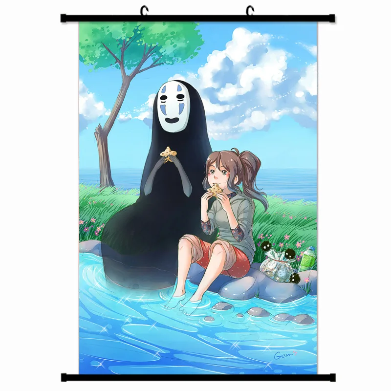30 Designs Hayao Miyazaki Posters Anime Hanging Scrolls Wall Picture My Neighbor Totoro Wall Art Scroll Hanging Painting