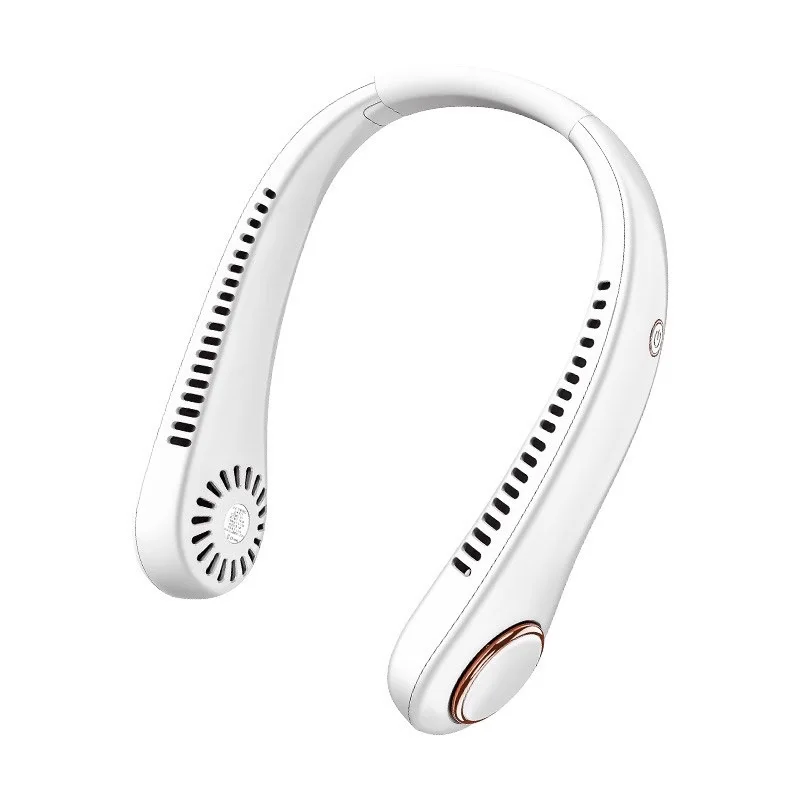 Портативный Usb-вентилятор для шеи, перезаряжаемый спортивный мини-вентилятор охлаждения в белой коробке, зеленое количество