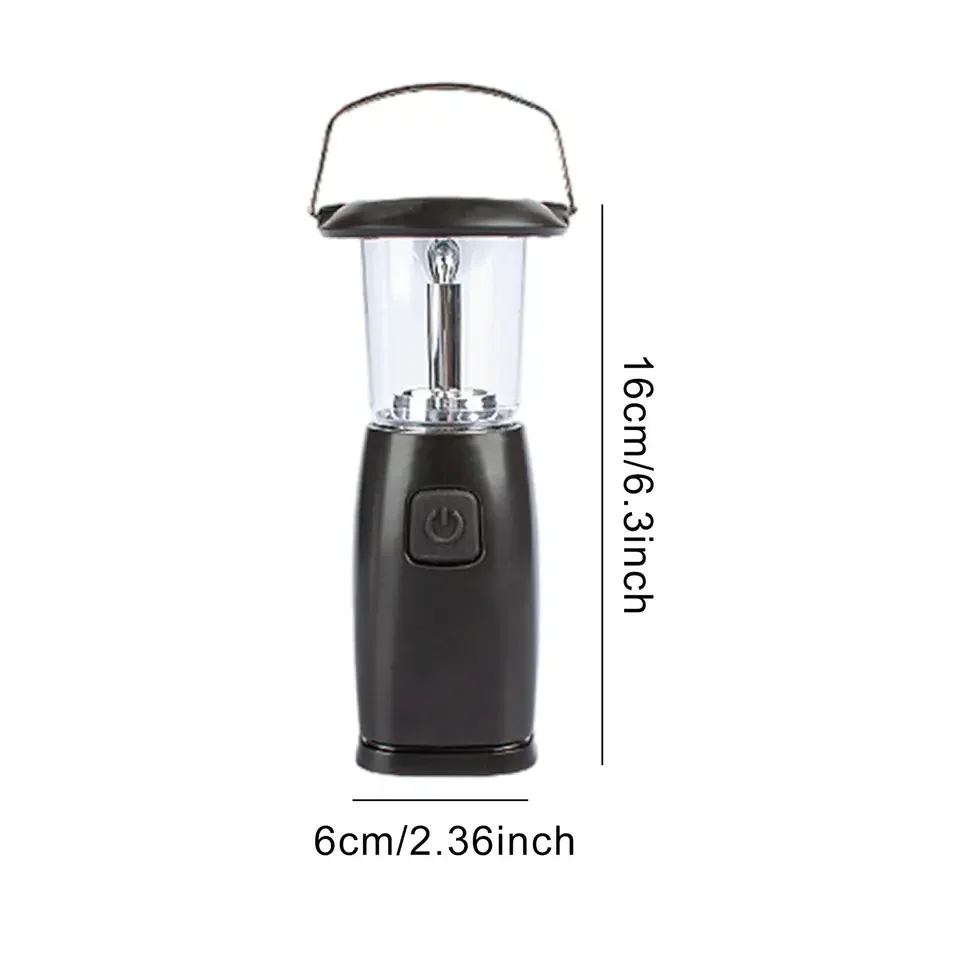 6 LED Solar and Dynamo Powered Camping Lantern USB Output phone charger Rechargeable brightness setting Solar emergency Lantern