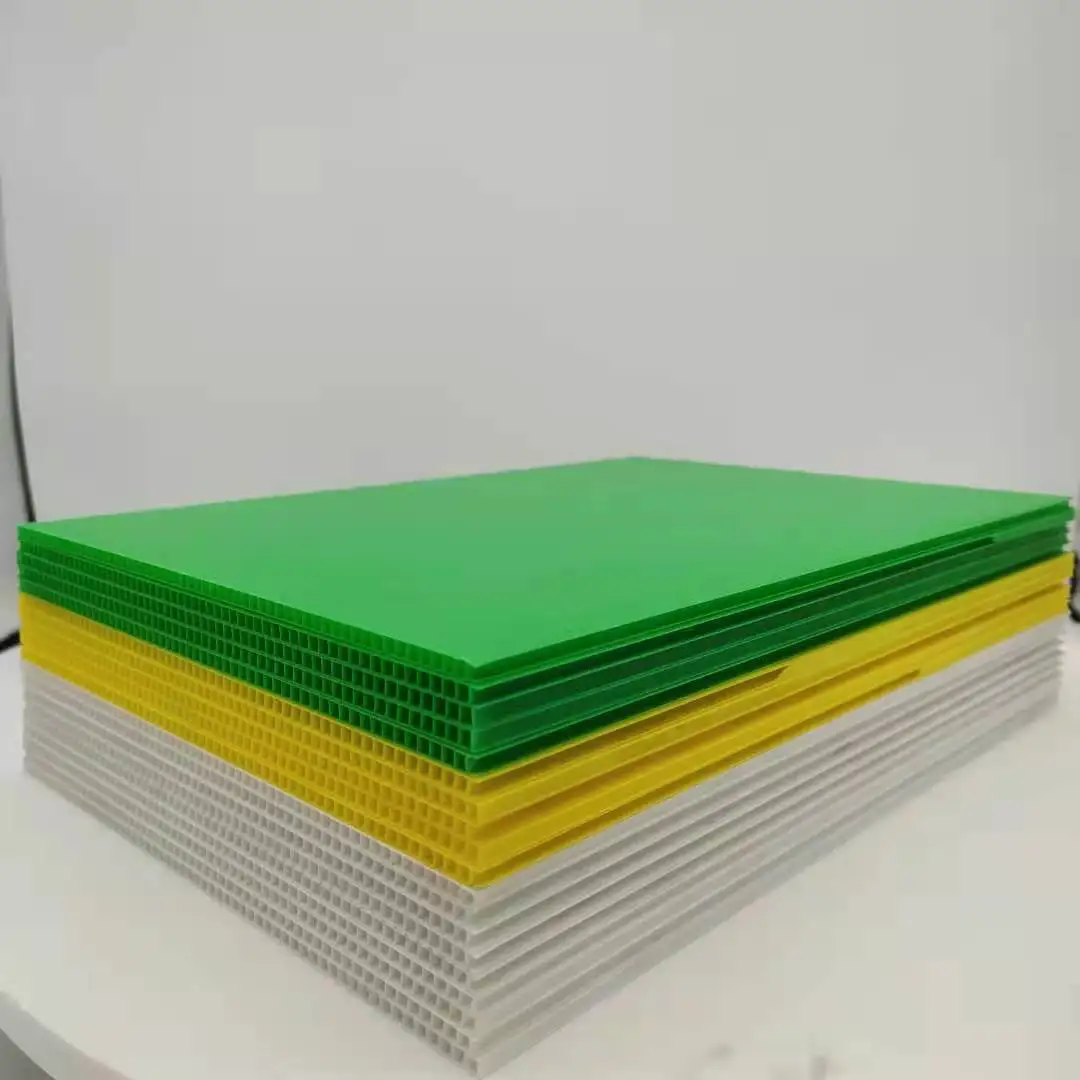 corrugated plastic sheet 48*96 black pp plastic hollow board turnover correx waterproof plastic roofing sheets corrugated