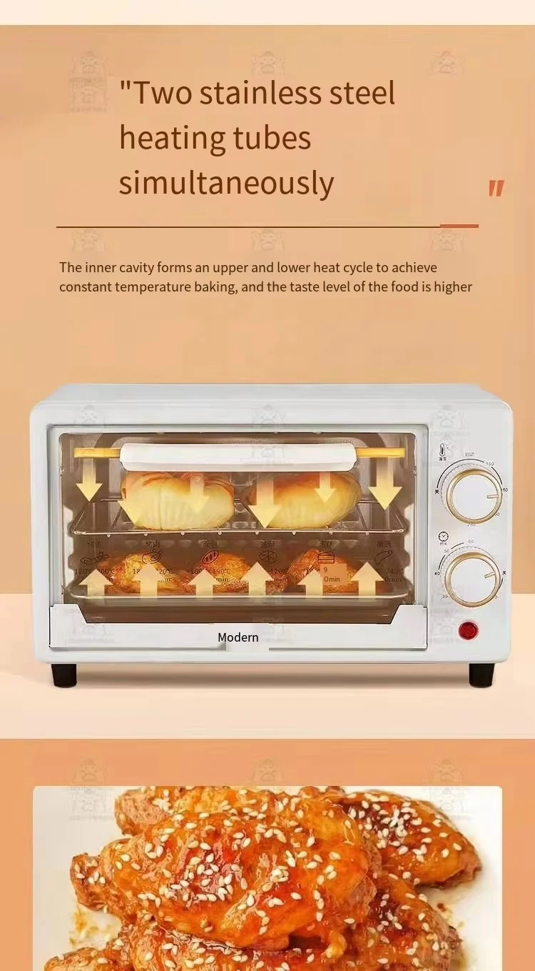 12L Electric Oven Household Small Multi-Functional Baking Oven Bakery Mini Automatic Small Oven