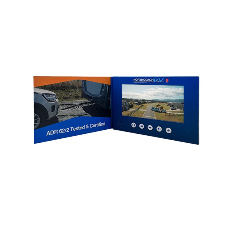 Personalization logo custom-made 2.4 5 7 inch lcd interactive flexible video greeting card digital brochures
