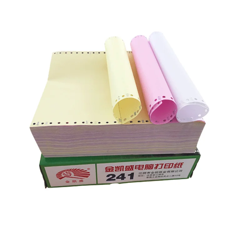 Factory Price 3ply professional ncr continuous printing carbonless paper in ream