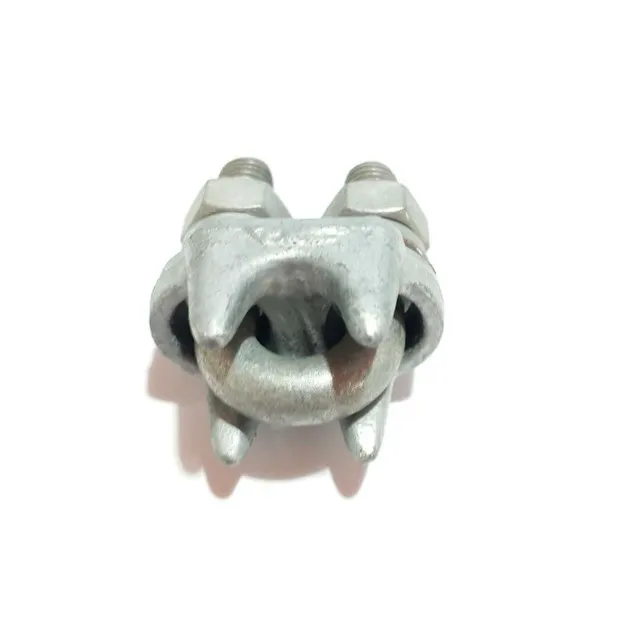 Wire rope clip for stay wire power accessories for pole line hardware