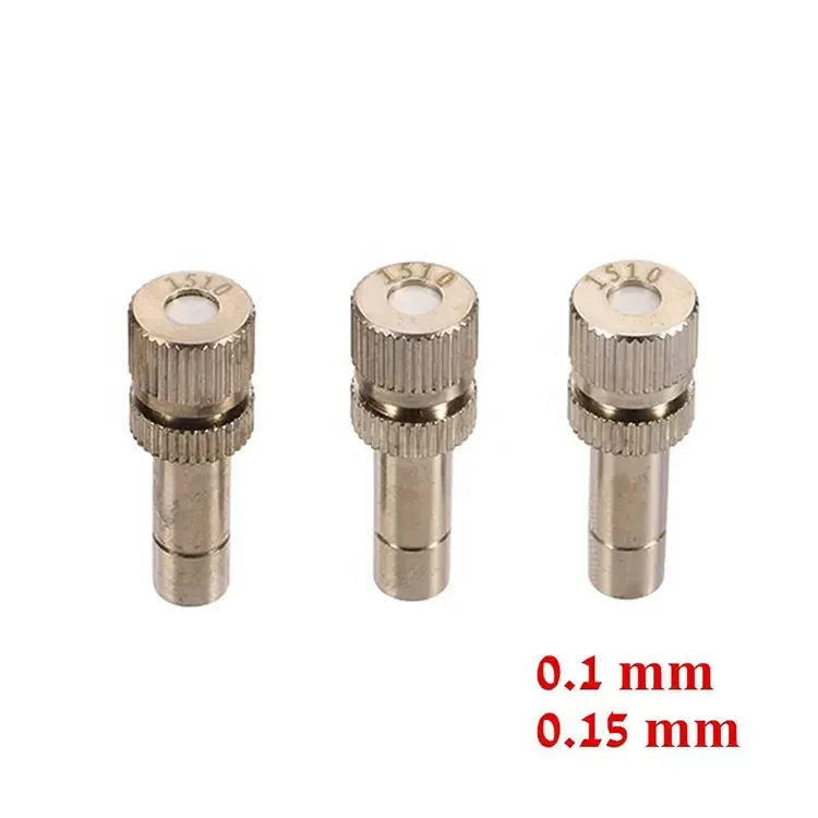 6mm Low Pressure 0.1~0.8mm Fine Atomizing Fog Nozzle Humidification Cooling Misting Nozzle Sprayer