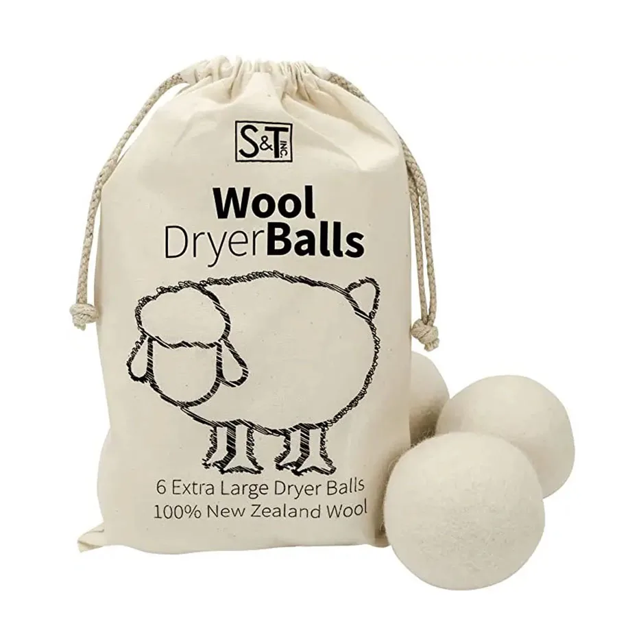 Trending products 2024 new arrivals private label Organic Wool Dryer Balls for Laundry wool dryer ball