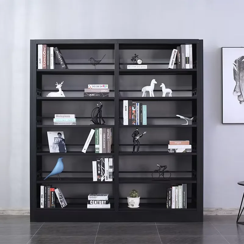 School metal steel bookcase storage bookshelf school library modern Bookcase Steel