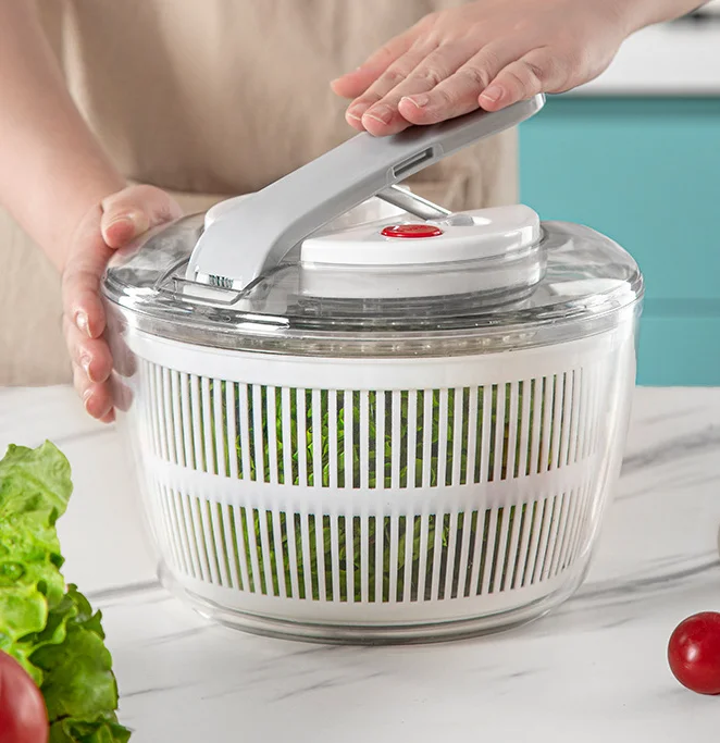 Smart Good Grips Little Salad & Herb Spinner Small Quick and Easy Multi-Use Lettuce Spinner Large Salad Spinner with Drain