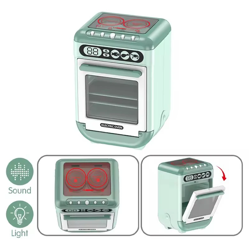 Mini washing machine oven pretend play vacuum cleaner children electric home appliances toys