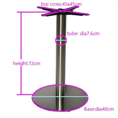 
Stainless Steel Metal Type and Table Use table base 