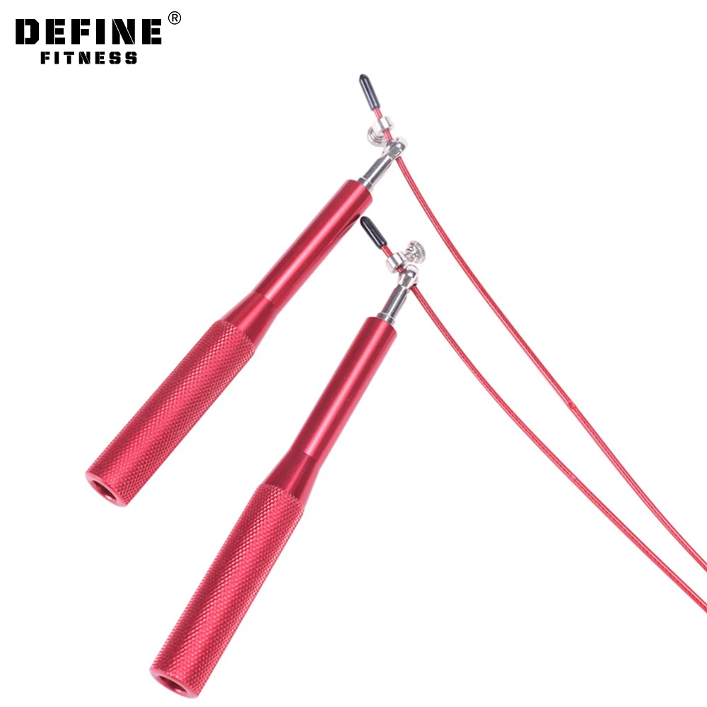 Customized Logo Print Skipping rope steel wire speed aluminum jump rope