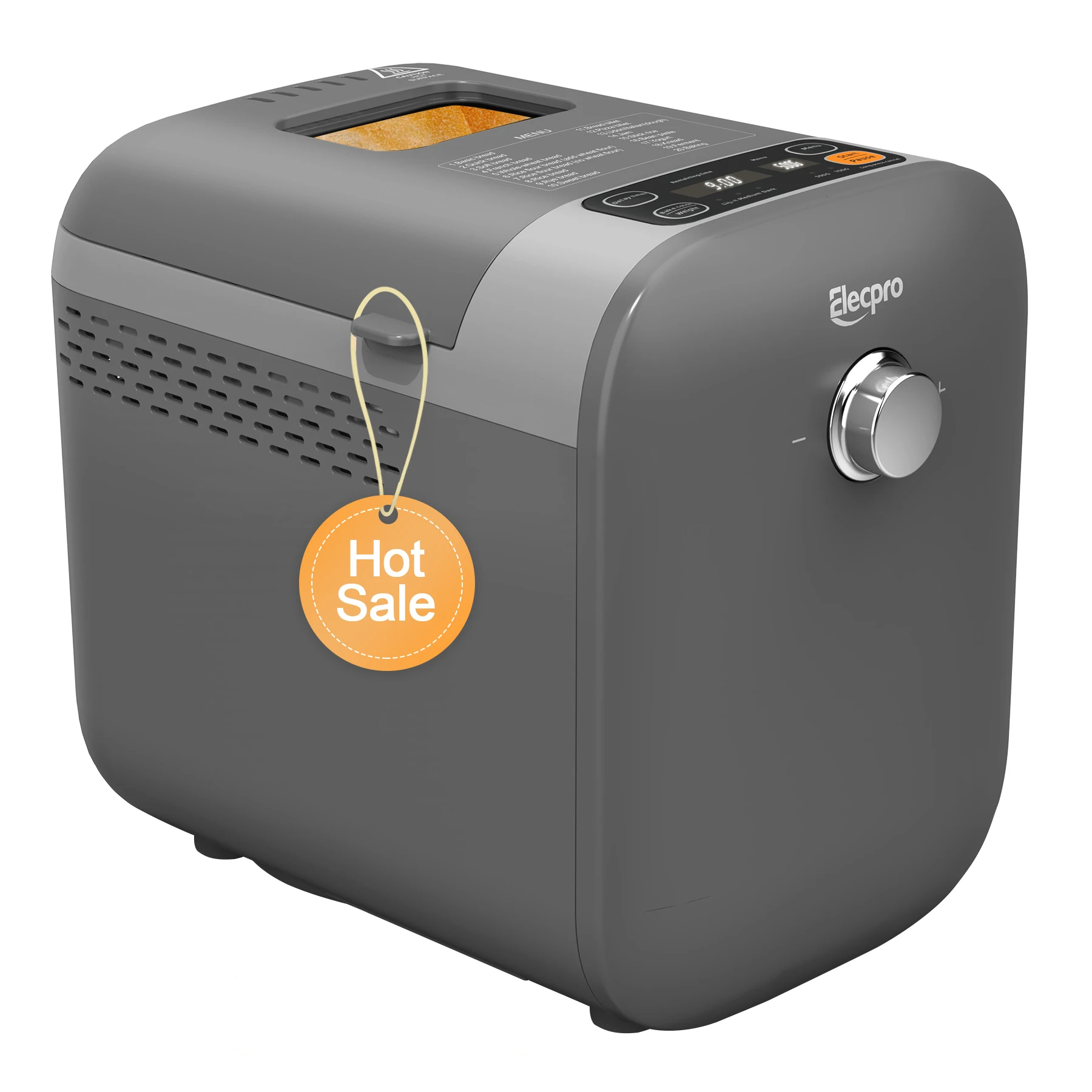 1.5LB Customized Colors Durable Plastic Gluten-Free Setting and Digital Touch Panel Home Bread Makers