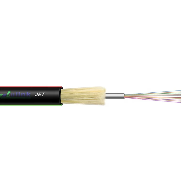 outdoor unitube non-metallic micro fiber optic cable JET 4C 8C 12C 16C 24C with CPR Eca certificate