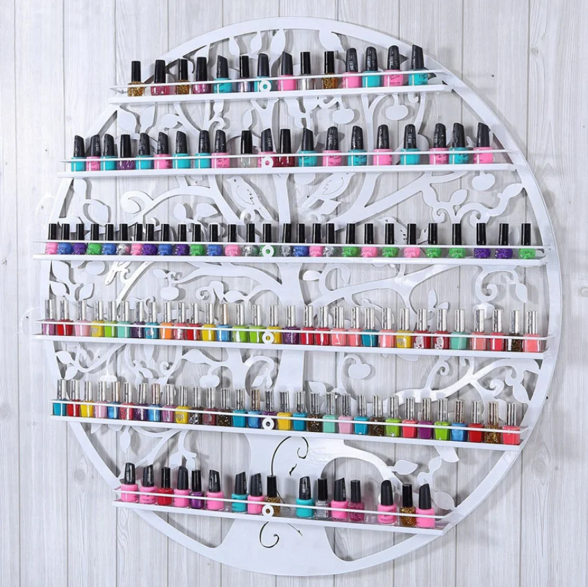 New Metal Iron Oval Display Stands Nail Polish Rack