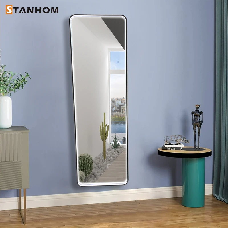 STANHOM Wholesale Large Size Wall Floor Bathroom LED Full Length Mirror