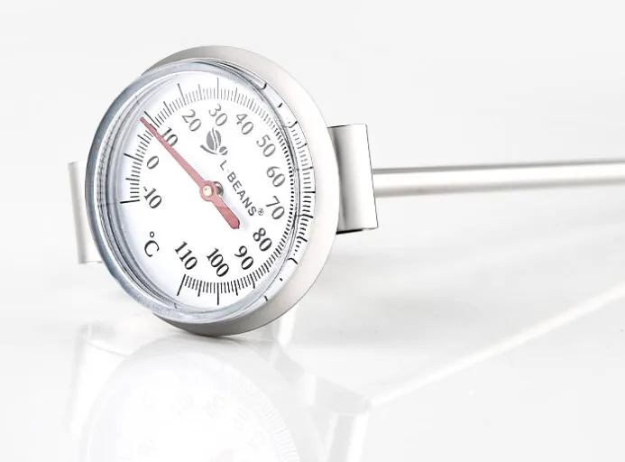 Deep frying pan thermometer with instant readout/scale thermometer/stainless steel meat cooking thermometer